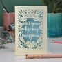 Personalised Papercut Bridesmaid Card, thumbnail 5 of 7