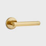 Brass Gold, Silver And Black Hexagon Door Lever Handles, thumbnail 7 of 11
