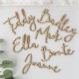 Personalised Scripted Wooden Wedding Place Name, thumbnail 5 of 12