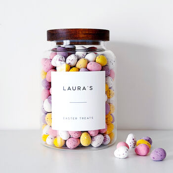 Mini Egg Storage Jar With Personalised Label, 7 of 11