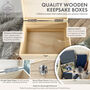 Personalised Year Milestone Wooden Memory Box 18th, 21st, 50th Birthday And Anniversary Gift, thumbnail 8 of 12