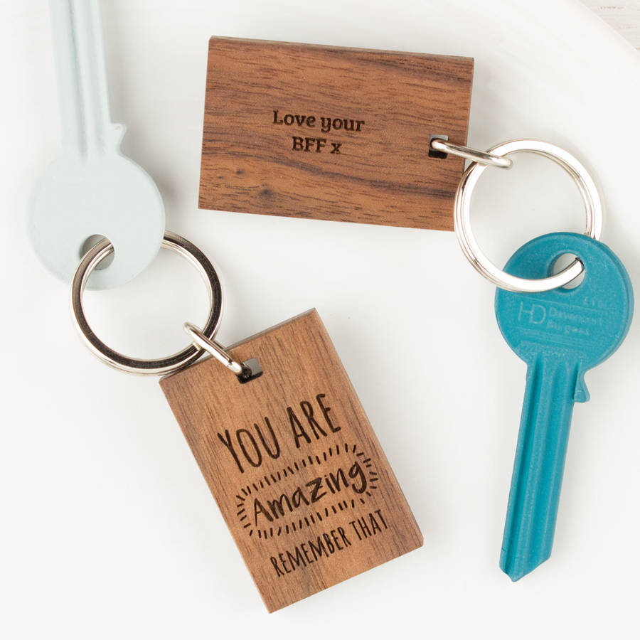 Personalised Wood Keyring You Are Amazing By Create Gift Love ...