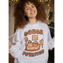 Couch Potatoes Women's Slogan Hoodie, thumbnail 2 of 5