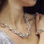 Chunky Sterling Silver Chain Necklace, thumbnail 1 of 3