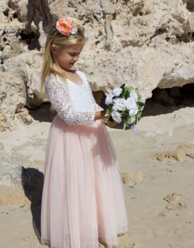 Mary Jane In Blush Flower Girl ~ Lilly + Bo Collection, 3 of 11