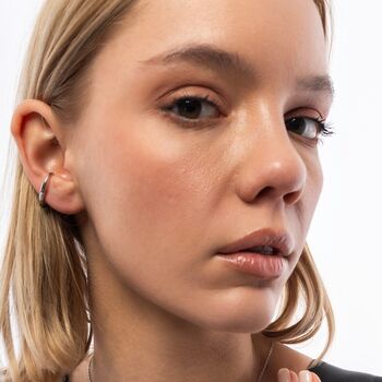 Fine Diamond Sterling Silver Ear Suspension Earrings, 9 of 12