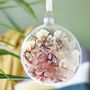 Couples Floral Glass Bauble Hanging Decoration, thumbnail 5 of 12