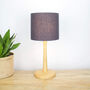 Linen Charcoal Grey Lampshade, thumbnail 4 of 9