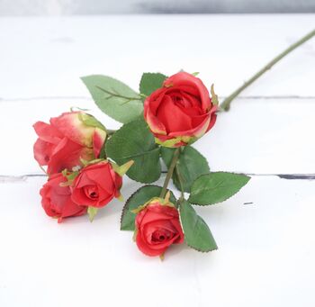 Artificial Mini Roses By Stem Valentines, 2 of 9