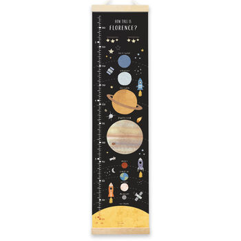 Personalised Solar System Height Chart, 2 of 7