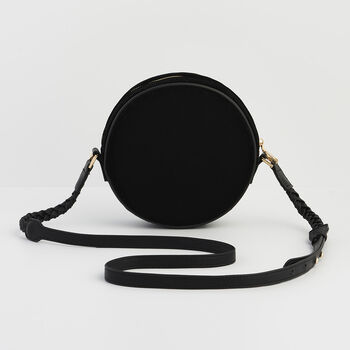 Aurora Fawn Embroidered Black Circle Bag, 4 of 7