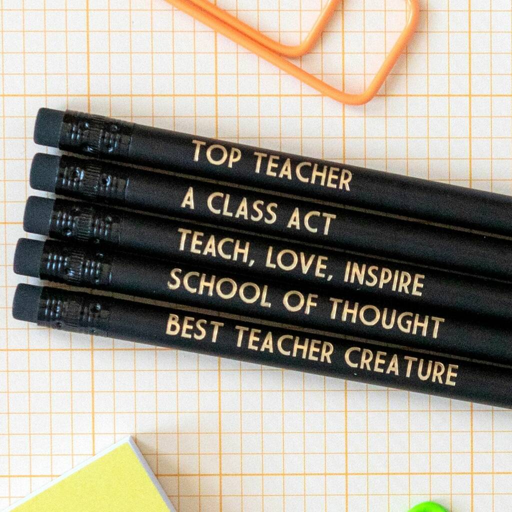Thank You Teacher Pencil Set: Top Teacher, 1 of 7