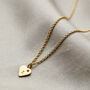 Personalised Mini Heart Initial Birthstone Necklace, thumbnail 2 of 8