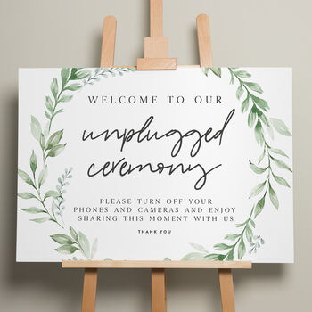 Botanical Wedding Menu Sign 'Amelia', 4 of 9