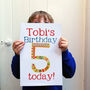 Big Birthday Card With Personalised Name And Age, thumbnail 4 of 8