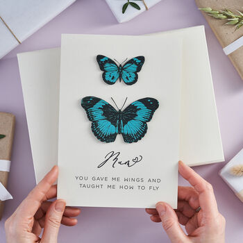 Personalised Papercut Butterfly Birthday Card, 2 of 9
