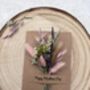 Happy Mothers Day Card With Dried Flowers, thumbnail 3 of 4