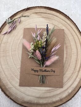 Happy Mothers Day Card With Dried Flowers, 3 of 4