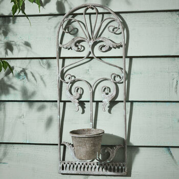 French Style Scrolled Wall Planter, 3 of 6