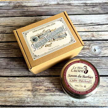 Cedar And Patchouli Artisan French Barbers Shaving Soap, 5 of 10