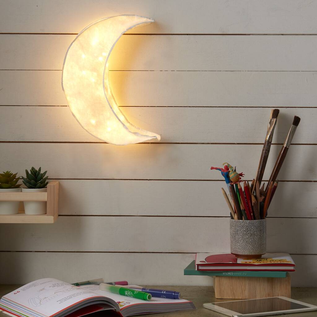 Moon Shaped Cosy Decorative Lighting For Kids Rooms, 1 of 4