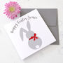 Personalised Easter Bunny Card, thumbnail 1 of 3