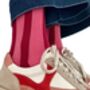 Pink Stripe Glitter Socks, thumbnail 4 of 4