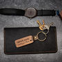 Personalized Wooden Keychain Gift, Engraved For Him Her, thumbnail 3 of 5