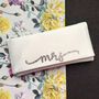 Mrs Bridal Clutch With Flourish Font, thumbnail 1 of 5