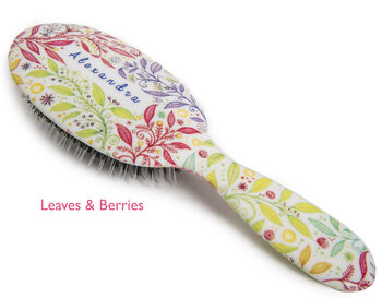 Personalised Natural Bristle Hairbrush, 7 of 12