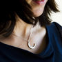 Celestial Moon Diamond Necklace, thumbnail 2 of 5