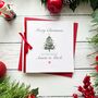 Handmade Special Auntie And Uncle Christmas Card Tree Design, thumbnail 2 of 6