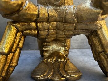 Drunken Lobster Wine Bottle Holder Gold Freestanding, 6 of 12