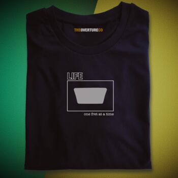 Guitar Shirt Gift For Guitarists. Life One Fret At A Time Single Fret Shirt, 3 of 10
