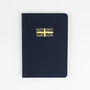 Union Jack Hardback Notebook In Navy Blue Fabric, thumbnail 6 of 8