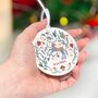 Personalised Christmas Bauble Christmas Deer, thumbnail 1 of 4