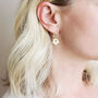 Floral Hoop Earrings, thumbnail 2 of 6