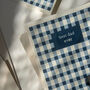 Gingham Blue Father's Day Card, thumbnail 2 of 8