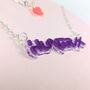 Huntr/X Kpop Demon Hunters Necklace Acrylic, Kpop Anime, thumbnail 8 of 11