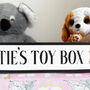 Personalised Acrylic Toy Box Name Sign For Kids, thumbnail 4 of 7
