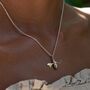 Bee Necklace, Sterling Silver Or Gold Plated, thumbnail 3 of 12