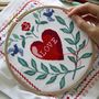 Love Story Cross Stitch Kit By Wool And The Gang, thumbnail 1 of 3