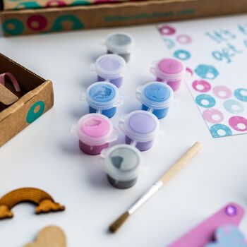 Personalised Paint Your Own Unicorn Wooden Name, 5 of 7
