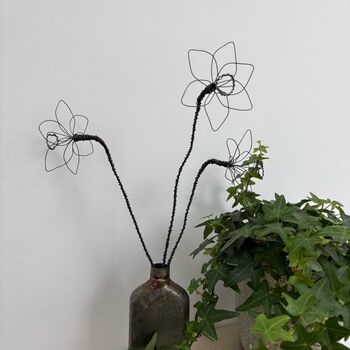 Three Handmade Wire Daffodils, 2 of 9