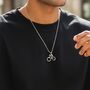 Personalised Cycling Necklace | Walnut Presentation Box, thumbnail 4 of 12