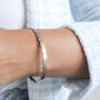 Non Tarnish Wavy Matte Open Cuff Bangle, thumbnail 1 of 8