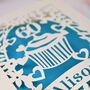 Personalised Papercut Cupcake Birthday Card, thumbnail 8 of 8