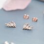 Triple Marquise Cz Earrings In Sterling Silver, thumbnail 2 of 12