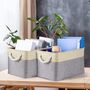 Set Of Four Storage Baskets Foldable Fabric Boxes, thumbnail 1 of 7