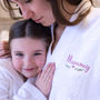 Personalised Embroidered Matching Towelling Bath Robes, thumbnail 2 of 7